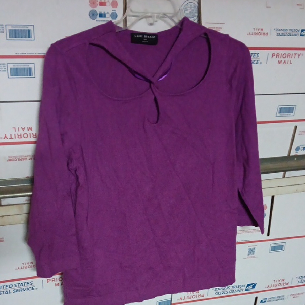 Lane Bryant Size 18/20 Women's Purple Top (SKU 512)